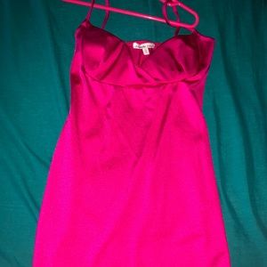 Hot pink dress